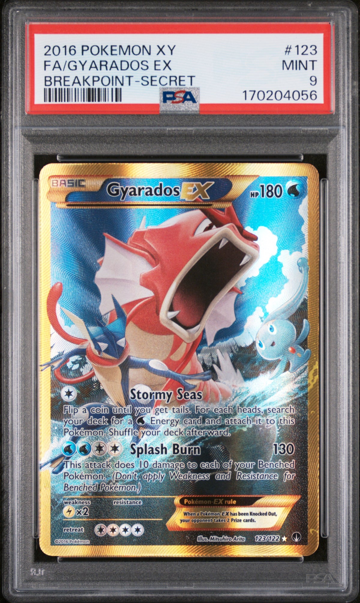 Gyarados EX 123/122 Secret Breakpoint Pokemon PSA 9 Mint