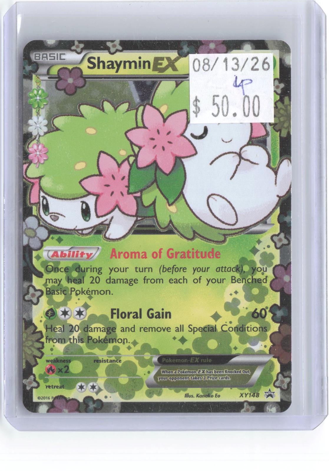 Shaymin EX XY148 Holo Promo XY Promo Pokemon Lightly Played