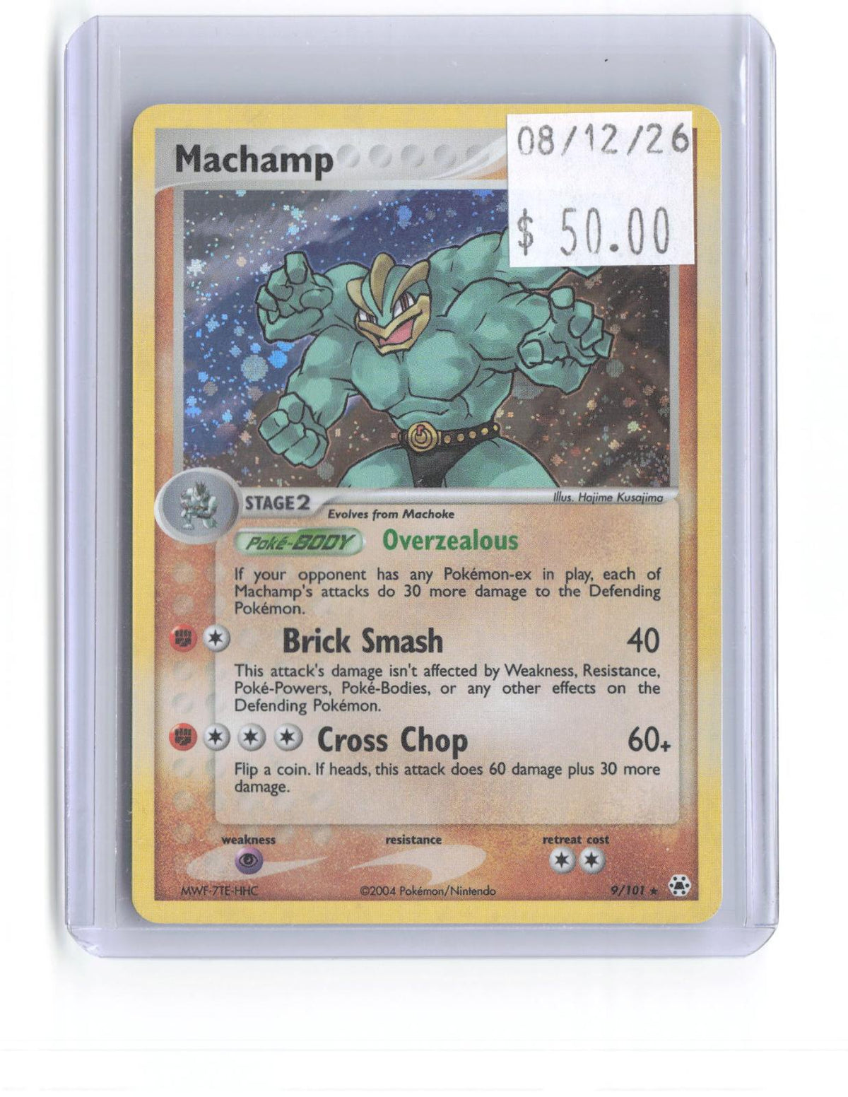 Machamp 9/101 Holo Rare Hidden Legends Pokemon Near Mint