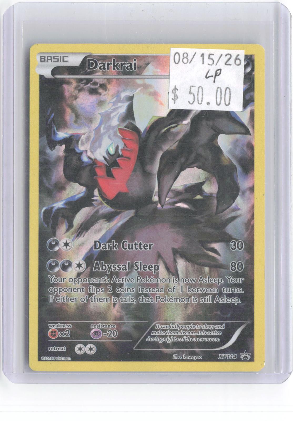 Darkrai XY114 Holo Promo XY Promo Pokemon Lightly Played
