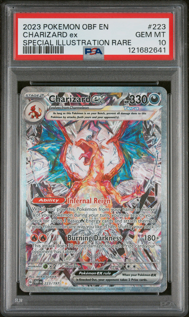 Charizard EX 223/197 Special Illustration Rare Pokemon PSA 10