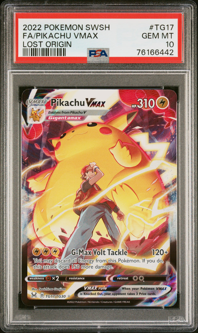 Pikachu Vmax TG17/TG30 Lost Origin Pokemon PSA 10
