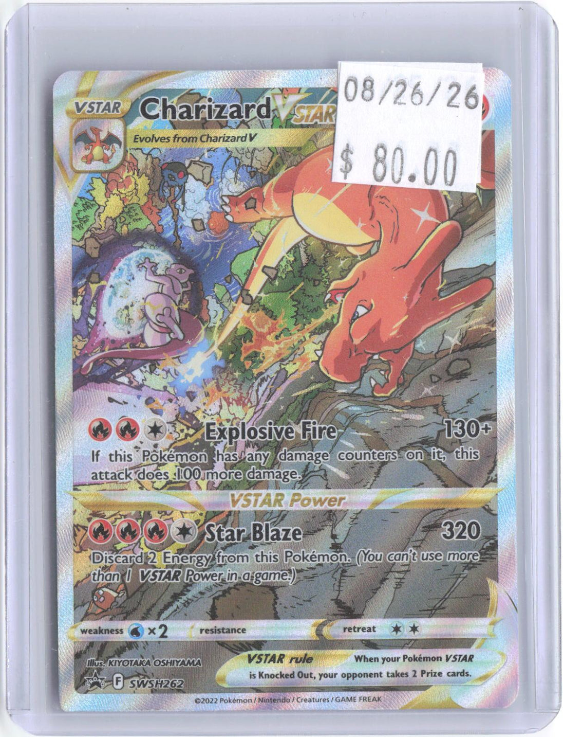 Charizard VSTAR SWSH262 Holo Promo Sword & Shield Promo Pokemon Near Mint