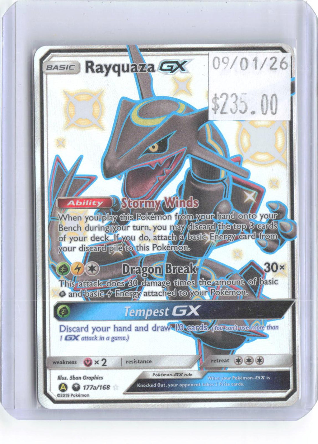 Rayquaza GX 177A/168 Holo Promo Alternate Art Promos Pokemon Near Mint