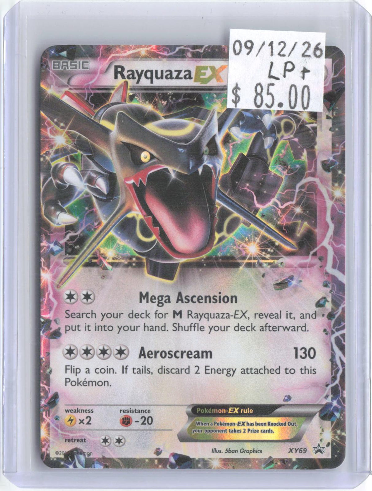 Rayquaza EX (Shiny) XY69 Holo Promo XY Promo Pokemon Lightly Played