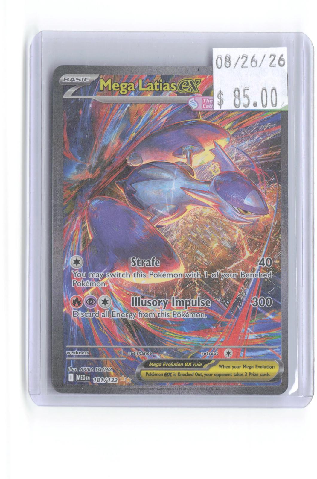 Mega Latias ex 181/132 Special Illustration Rare Mega Evolution Pokemon Holo NM