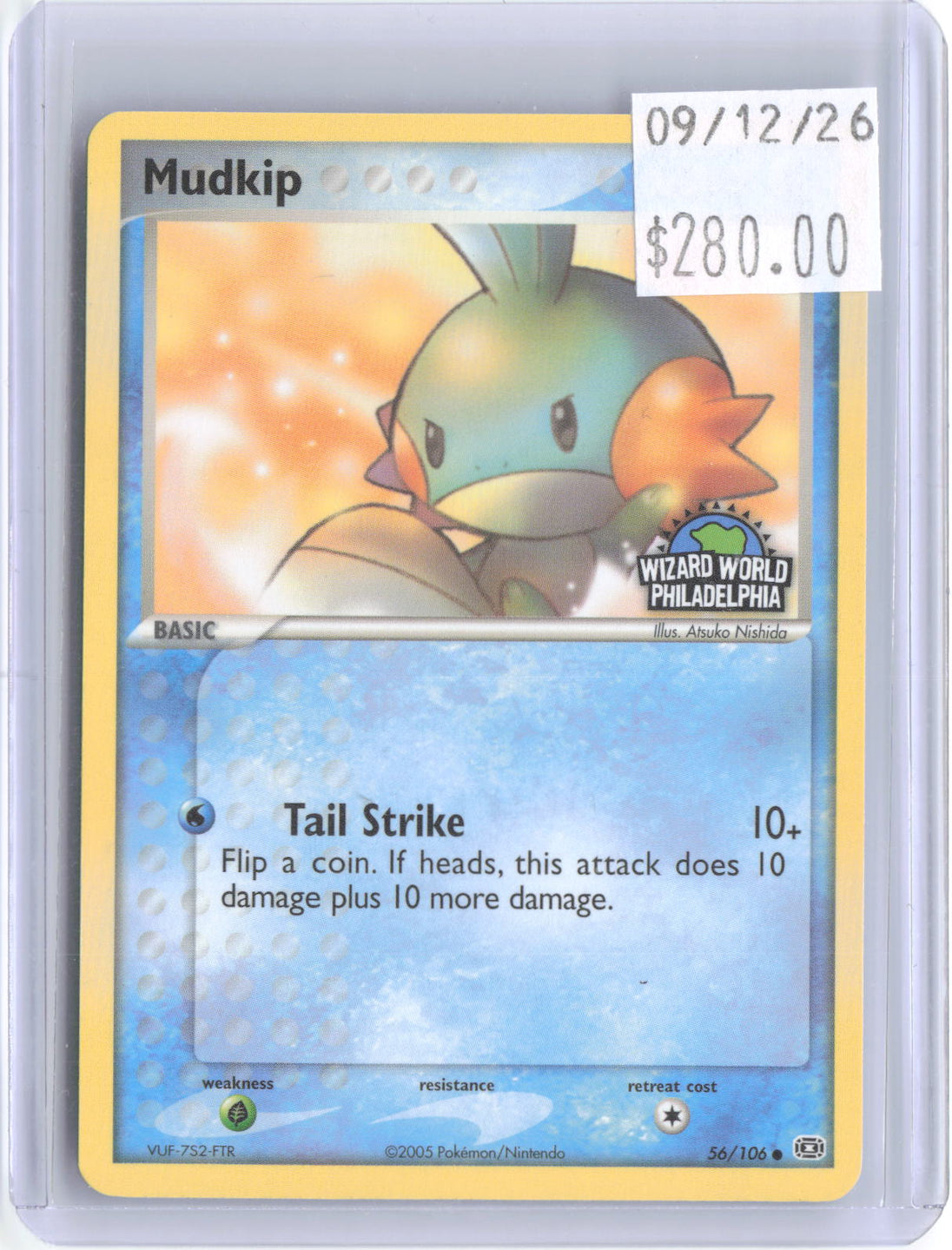 Mudkip 56/106 Wizard World Philadelphia Pokemon Near Mint