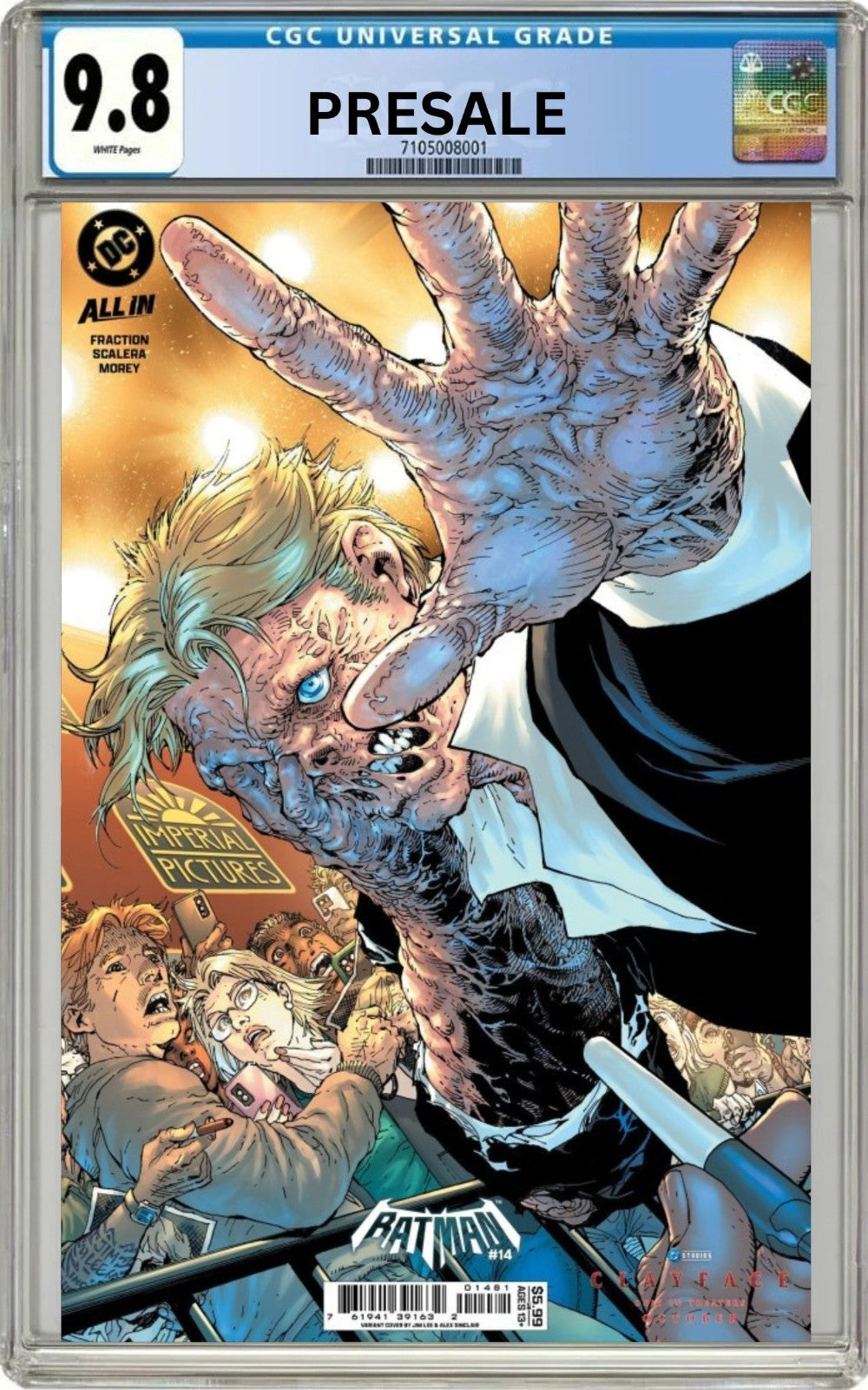 CGC 9.8 Batman #14 Jim Lee Clayface Movie Variant Pre-Sale 10/7/26