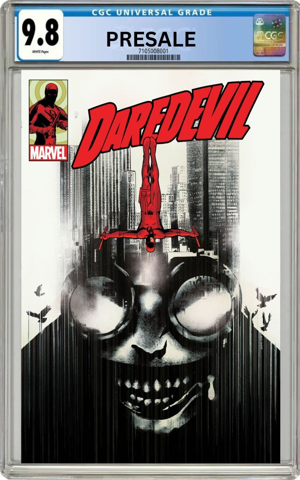 CGC 9.8 Daredevil #8 Lee Garbett Cover Pre-Sale 10/28/26