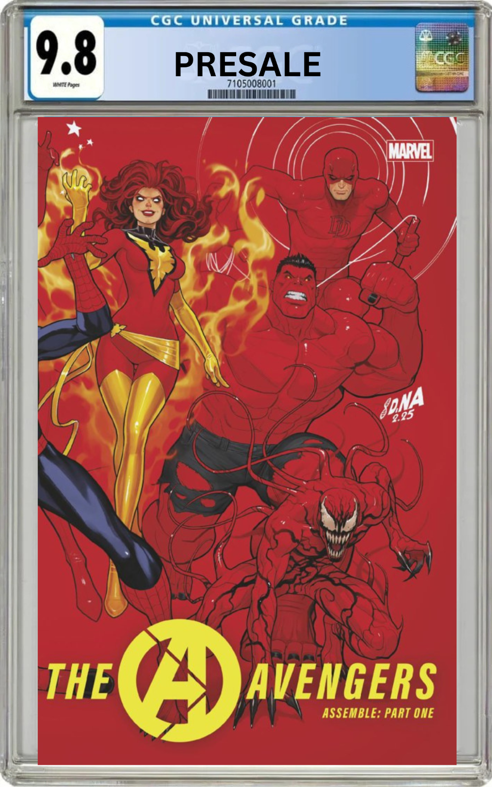 PRESALE 11/4/2026 CGC 9.8 Avengers #1 David Nakayama Variant Cover