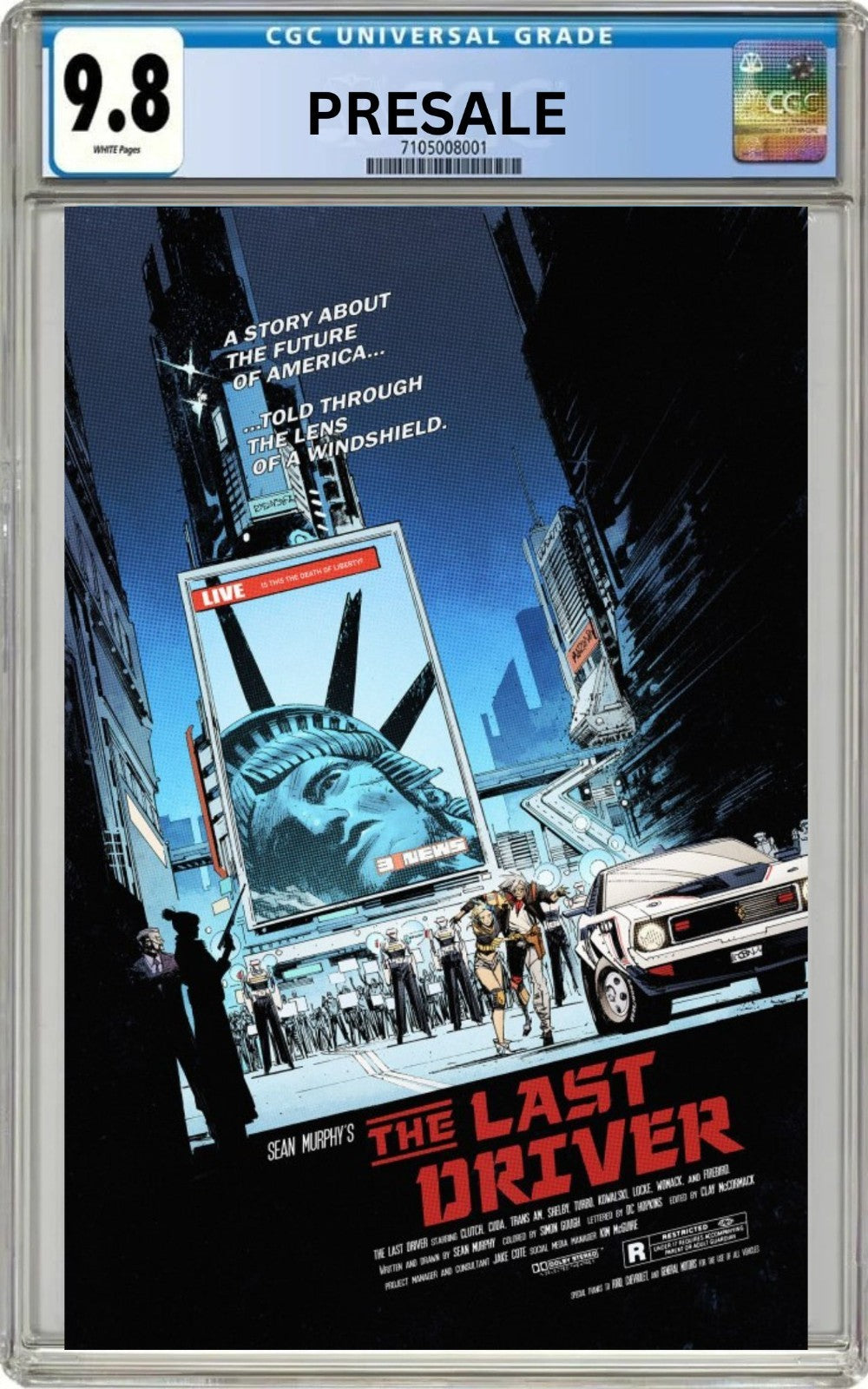 CGC 9.8 The Last Driver #1 2nd Print Homage Sean Murphy Variant Presale 9/16/26