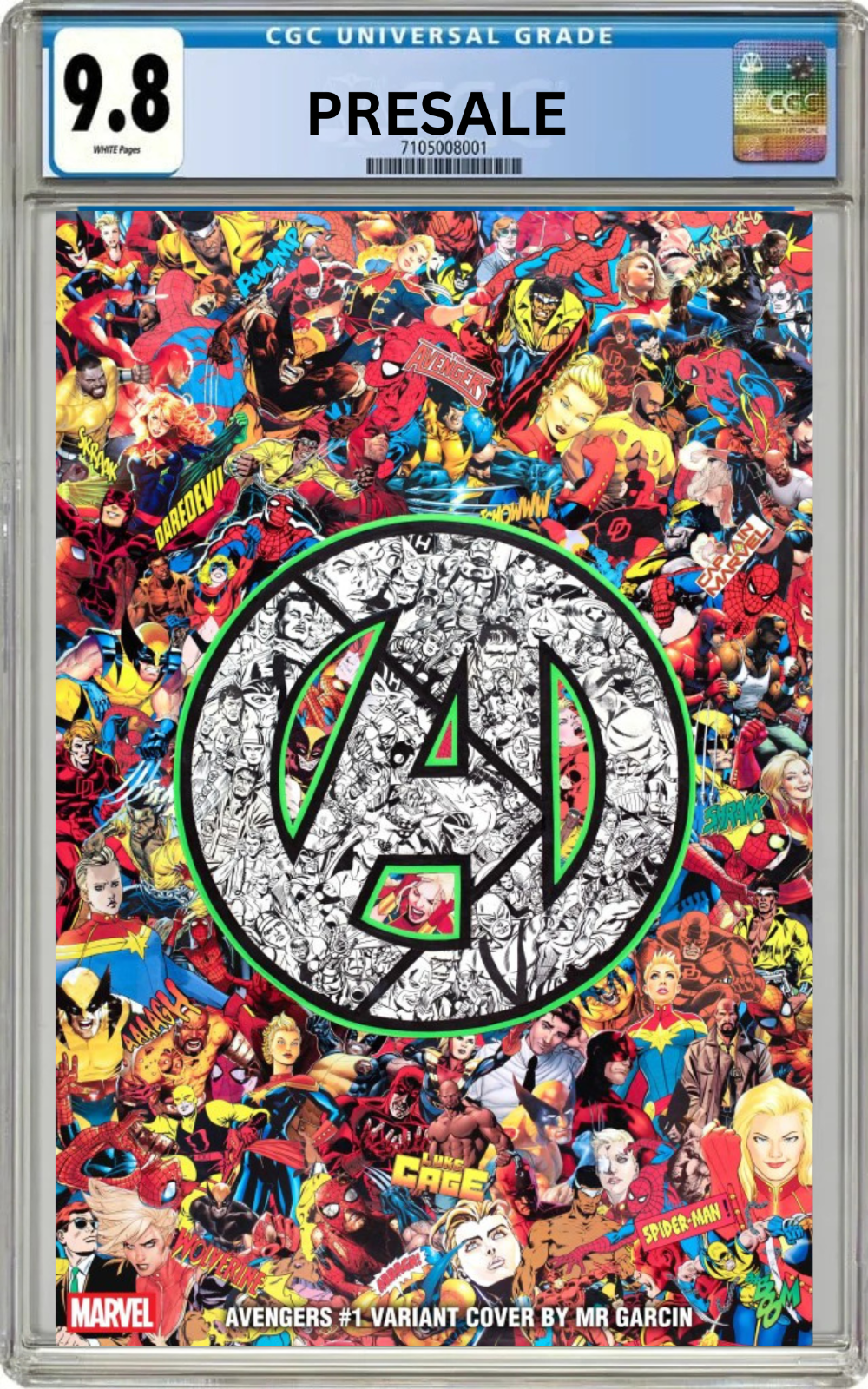 PRESALE 11/4/2026 CGC 9.8 Avengers #1 Pascal Garcin Variant Cover