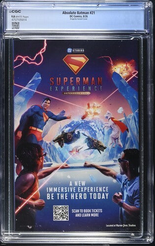 CGC 9.8 Absolute Batman #21 1st Two Face/Penguin Dragotta "C"