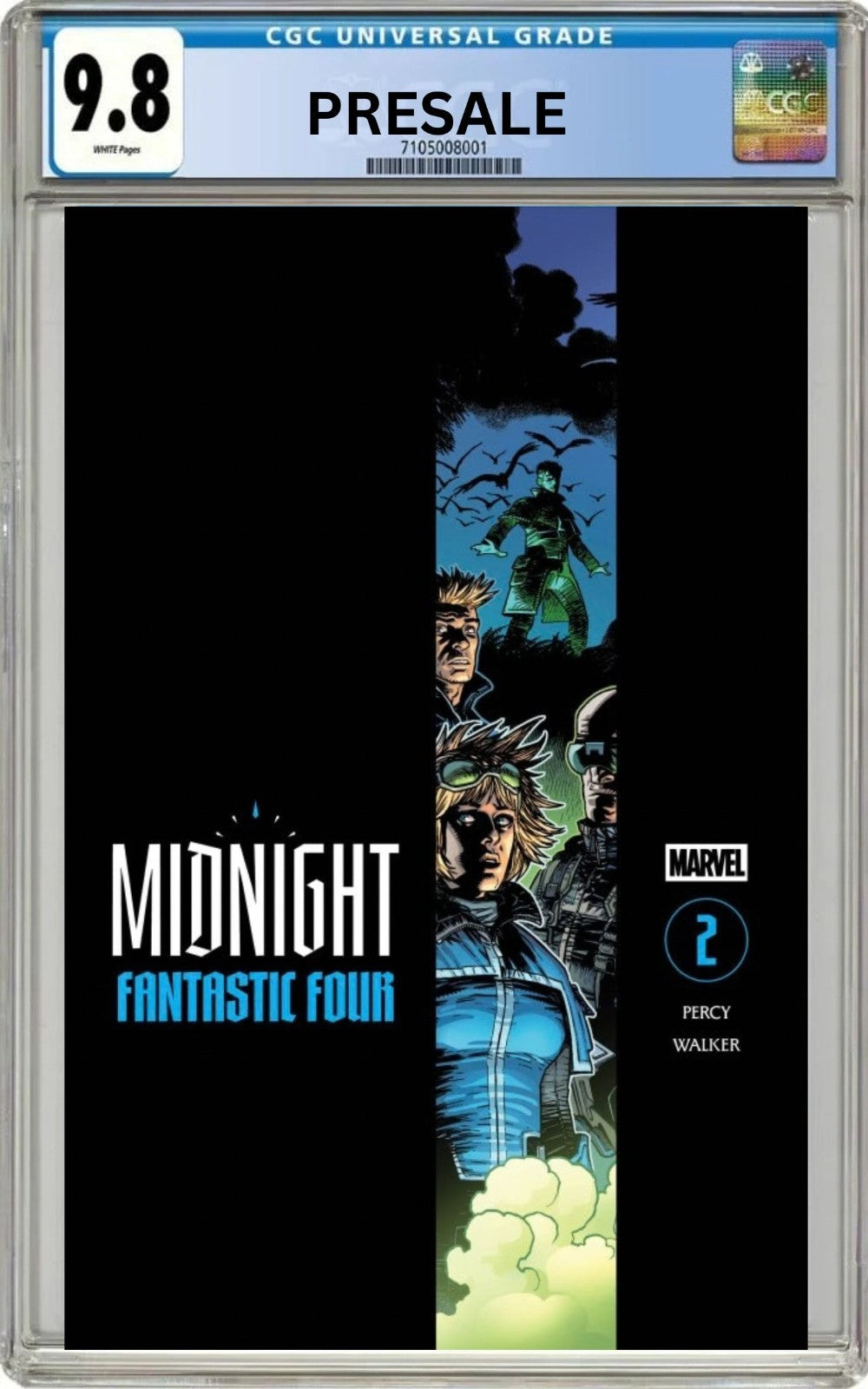 CGC 9.8 Midnight Fantastic Four #2 Cover A Kev Walker (Pre-Sale 11/18/26)