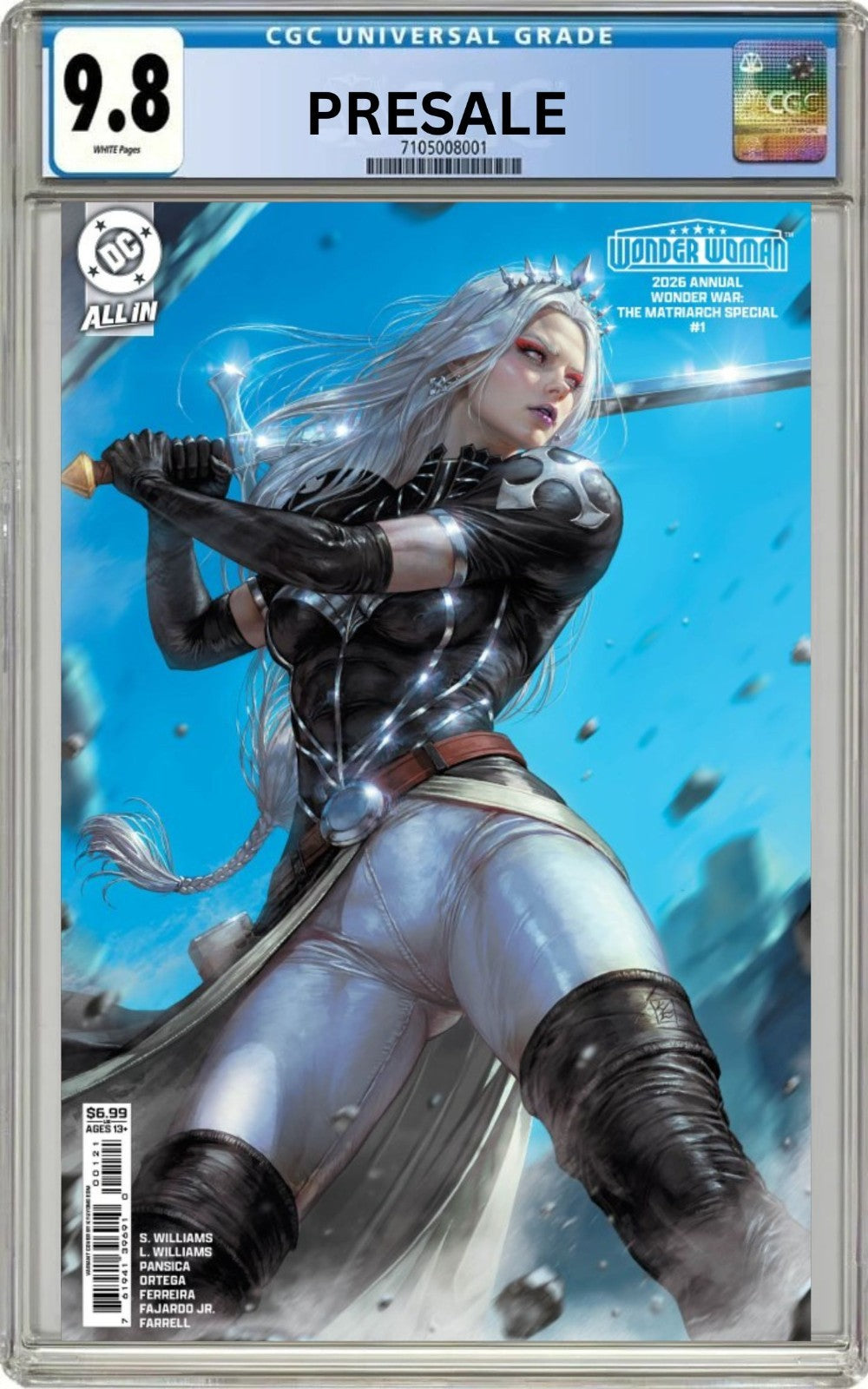 CGC 9.8 Wonder Woman 2026 Annual #1 Eom Matriarch Variant Pre-Sale 9/30/26