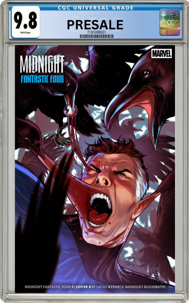 PRESALE 11/18/2026 CGC 9.8 Midnight Fantastic Four #2 Cover B Bloodbath Variant