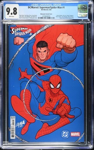 CGC 9.8 DC Marvel Superman Spider-Man #1 Nakayama Variant **IN STOCK**