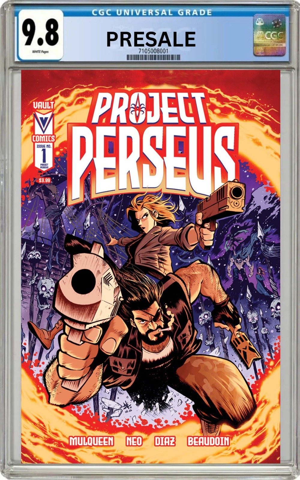 CGC 9.8 Project Perseus #1 Cover A First Print Vault Comics Pre-Sale 9/2/26