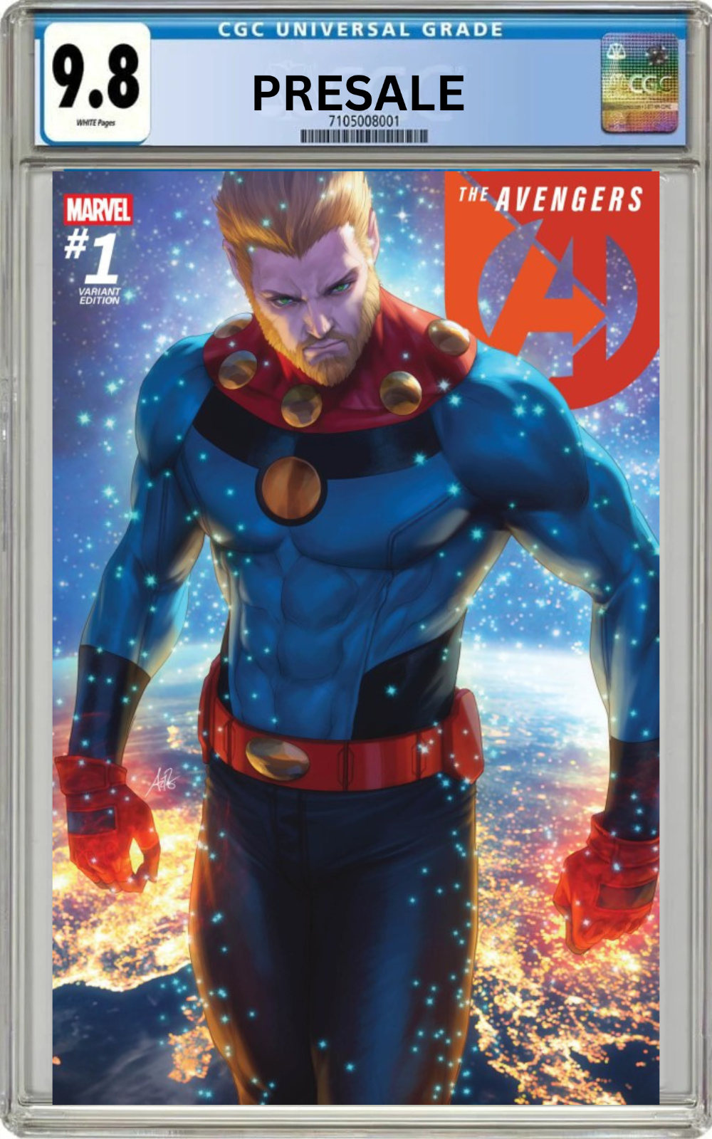 PRESALE 11/4/2026 CGC 9.8 Avengers #1 Stanley Artgerm Lau Variant Cover
