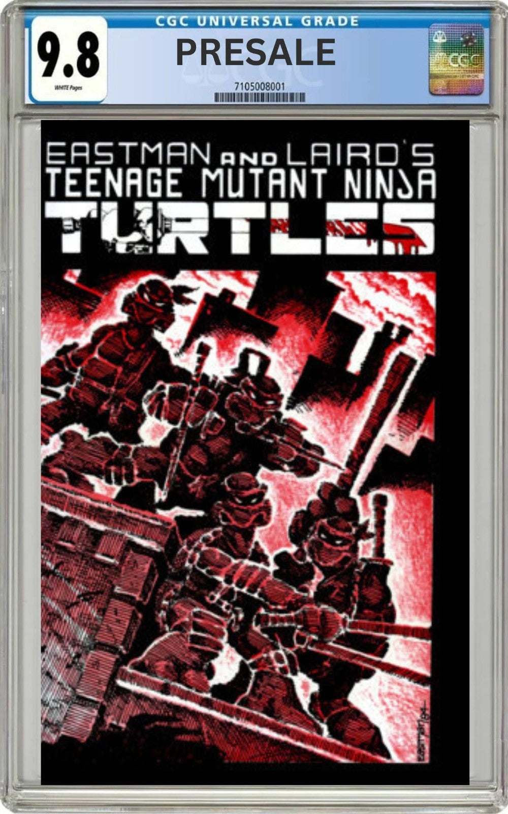 CGC 9.8 Teenage Mutant Ninja Turtles FACSIMILI foil pre-sale 8/26/26 tmnt