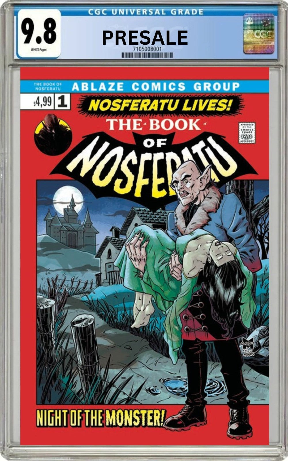 CGC 9.8 Book of Nosferatu #1 Matt Gaudio Homage Variant Pre-Sale 10/28/26