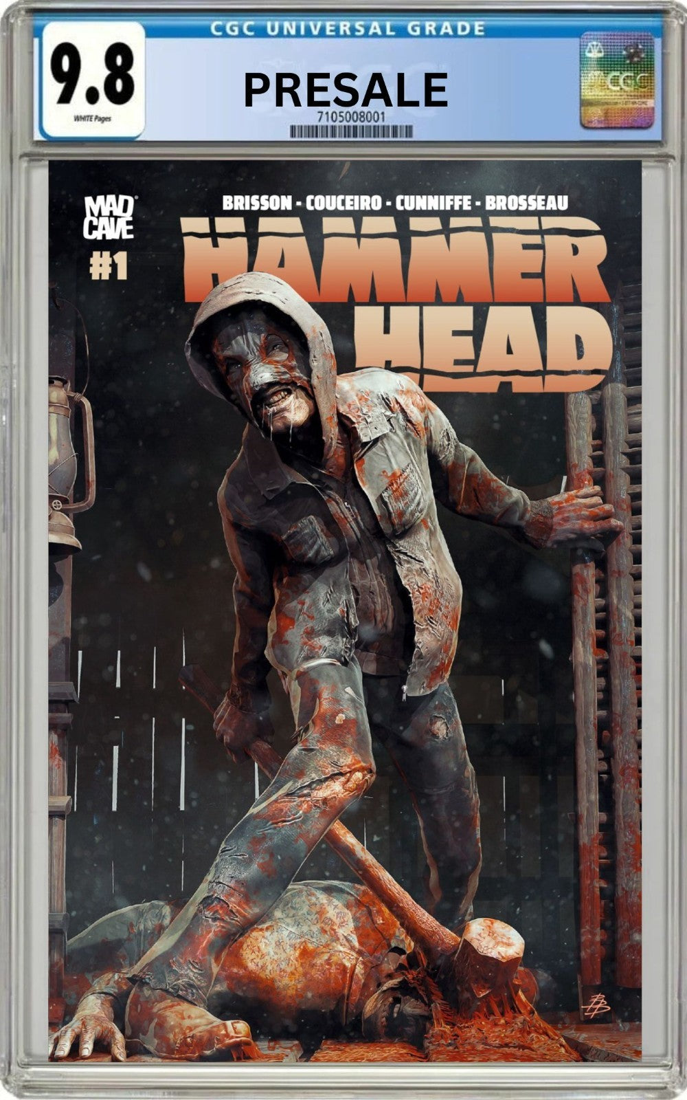 CGC 9.8 Hammer Head #1 Björn Barends Variant Mad Cave Studios Pre-Sale 10/14/26