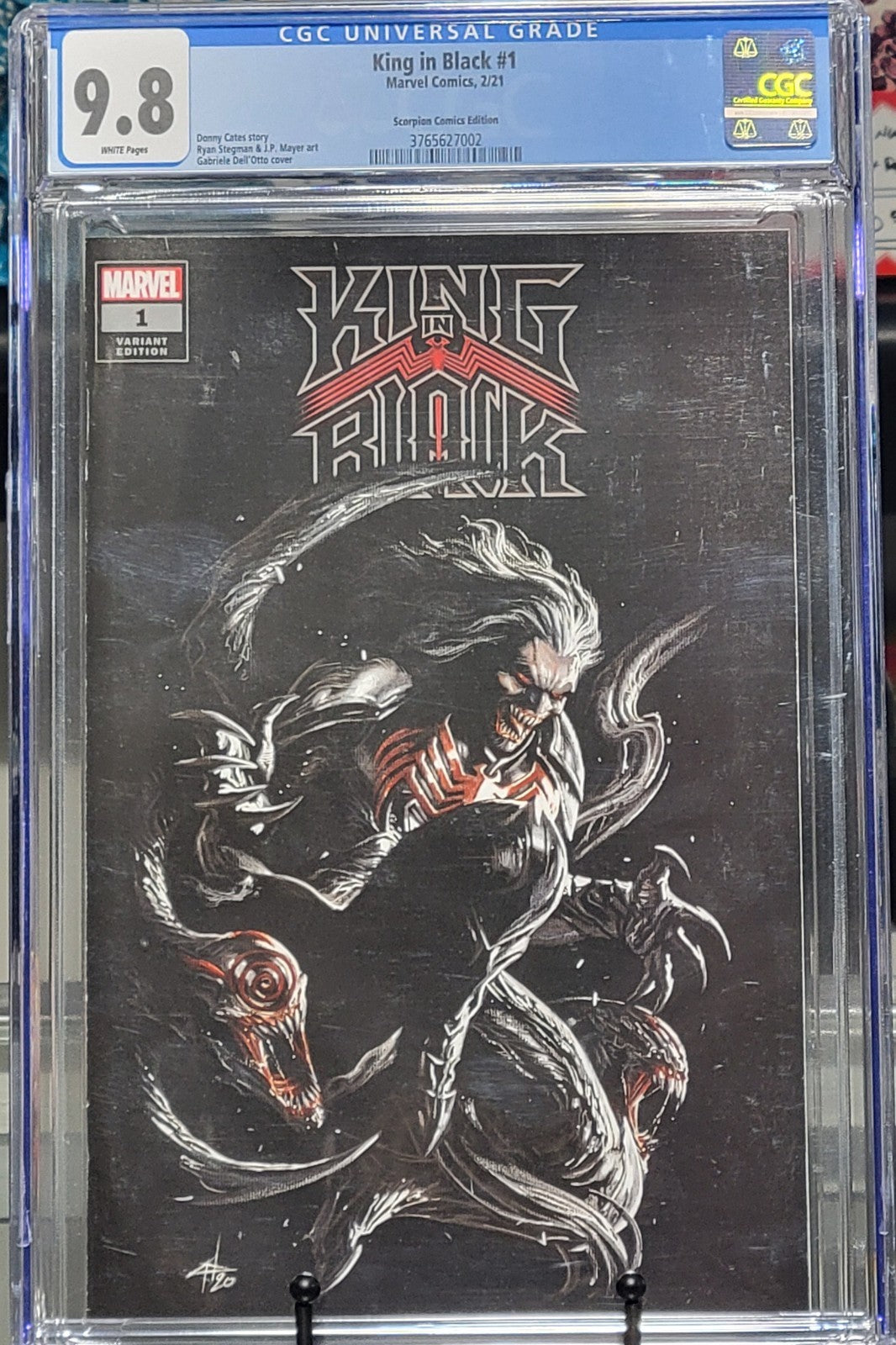 CGC 9.8 King In Black #1 Dell'otto Variant Scorpion comics Marvel 2021
