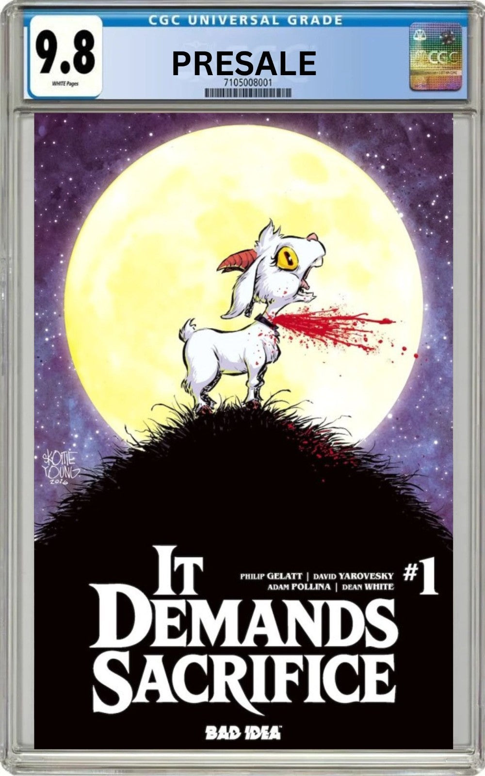 CGC 9.8 It Demands Sacrifice #1 Skottie Young FOIL Variant Pre-Sale 10/7/26