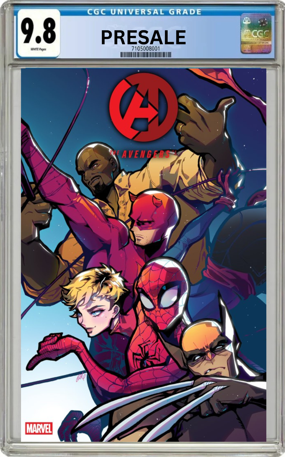 PRESALE 11/4/2026 CGC 9.8 Avengers #1 Rose Besch 1:100 Variant Cover