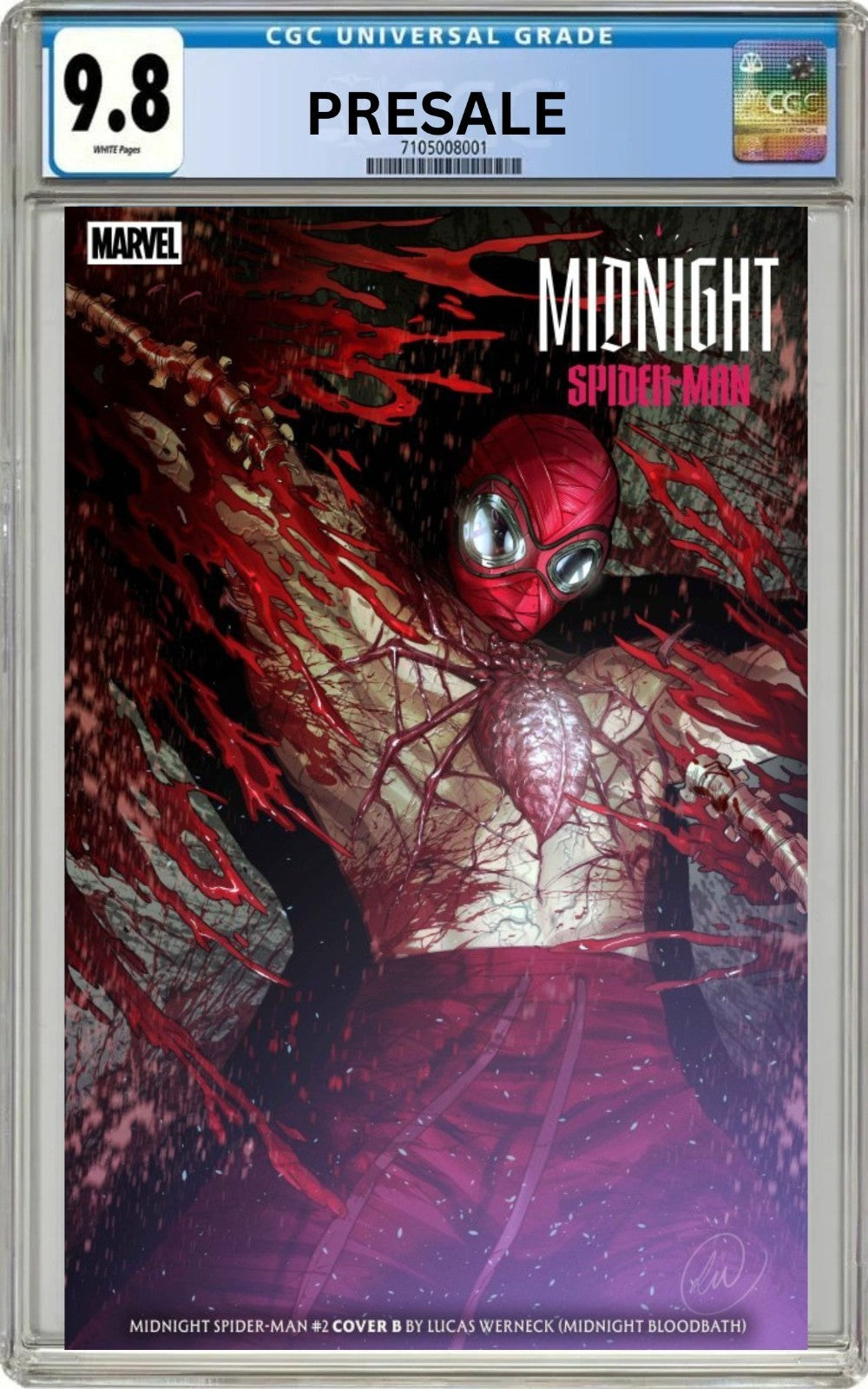 CGC 9.8 Midnight Spider-Man #2 Cover B Lucas Werneck Variant (Pre-Sale 11/18/26)