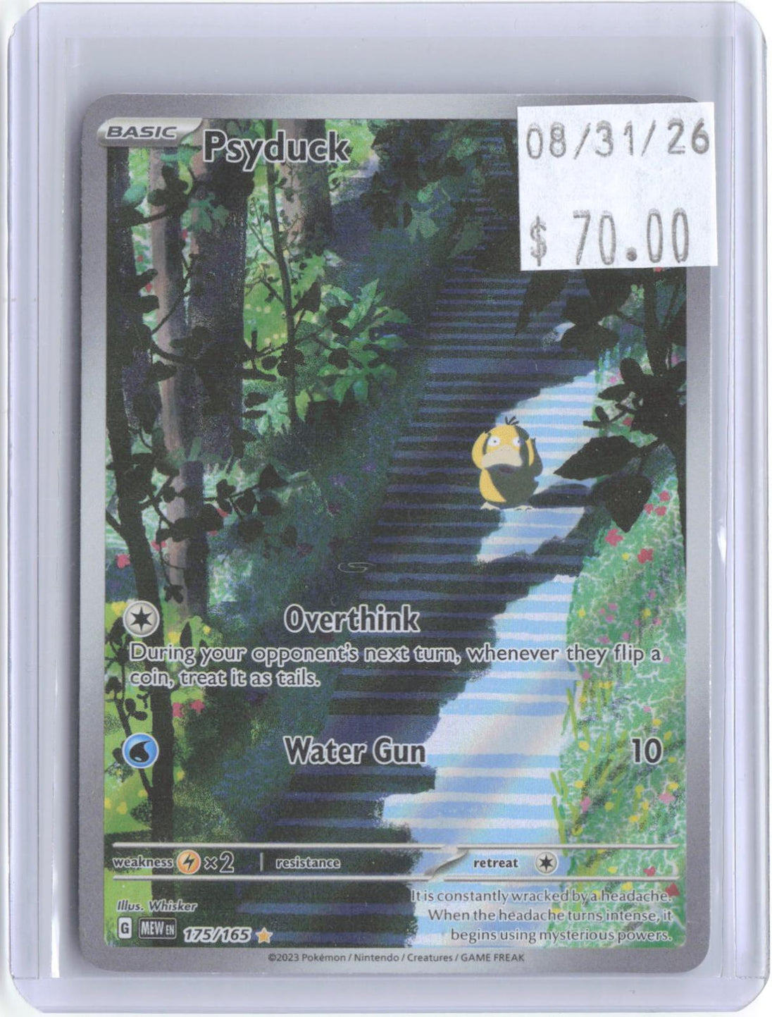 Psyduck 175/165 Illustration Rare 151 Pokemon Holo Near Mint