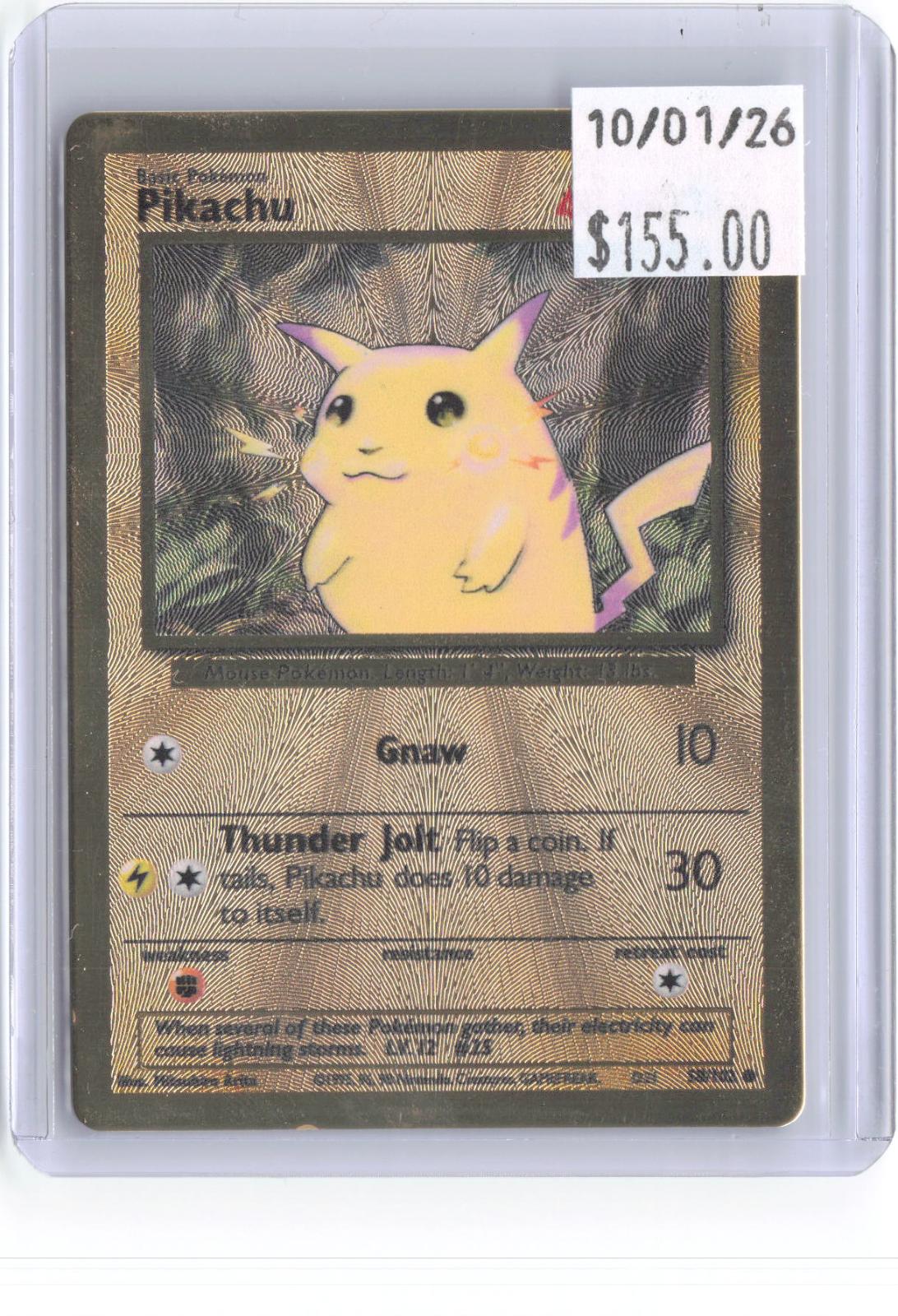 Pikachu (Celebrations Metal Card) 058/102 Holo Pokemon NM