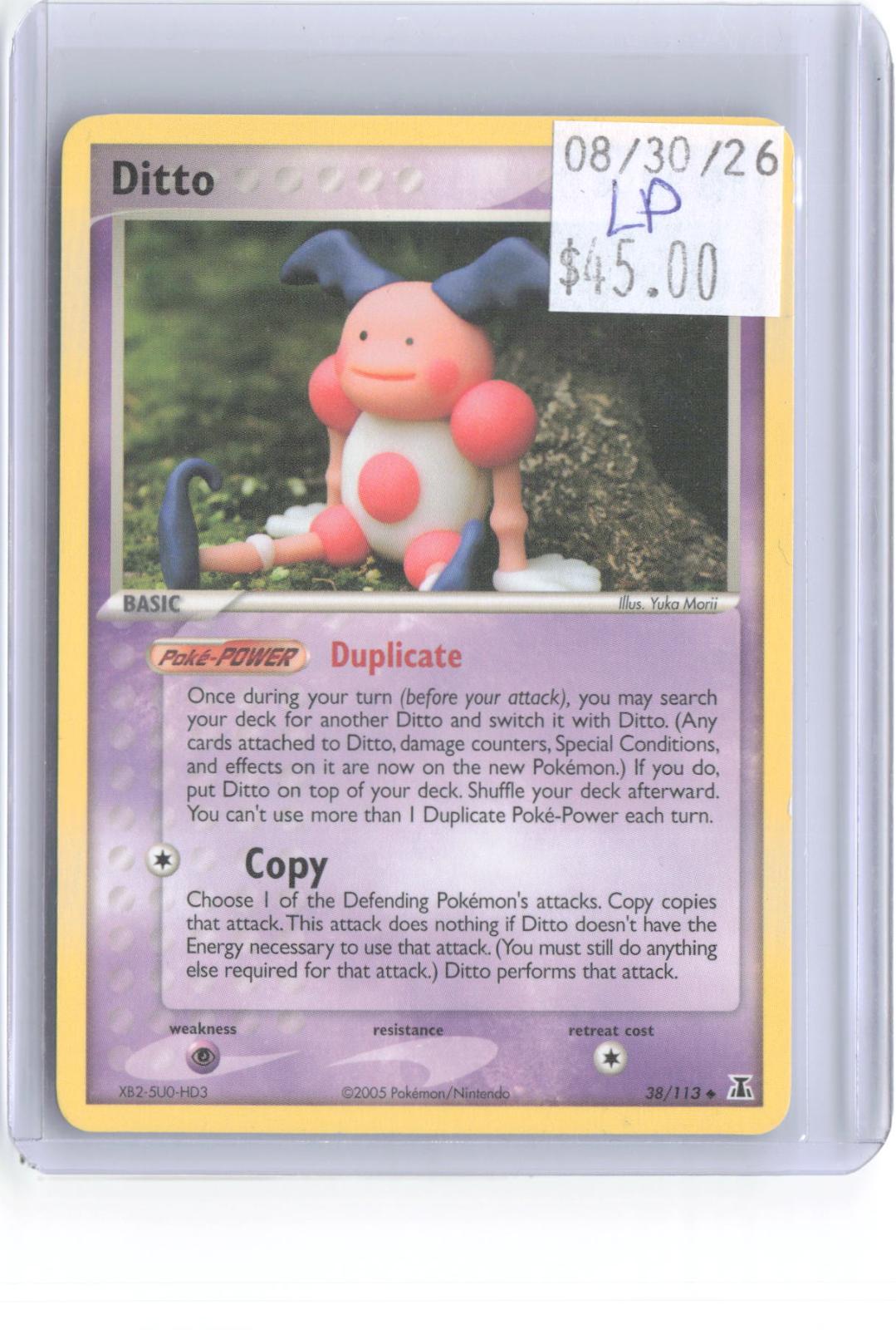Ditto 38/113 Uncommon Delta Species Pokemon Lightly Played