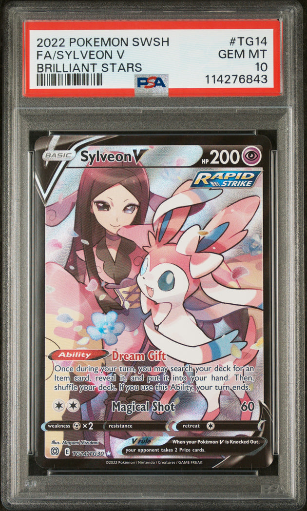 Sylveon V TG14 Brilliant Stars Pokemon PSA 10