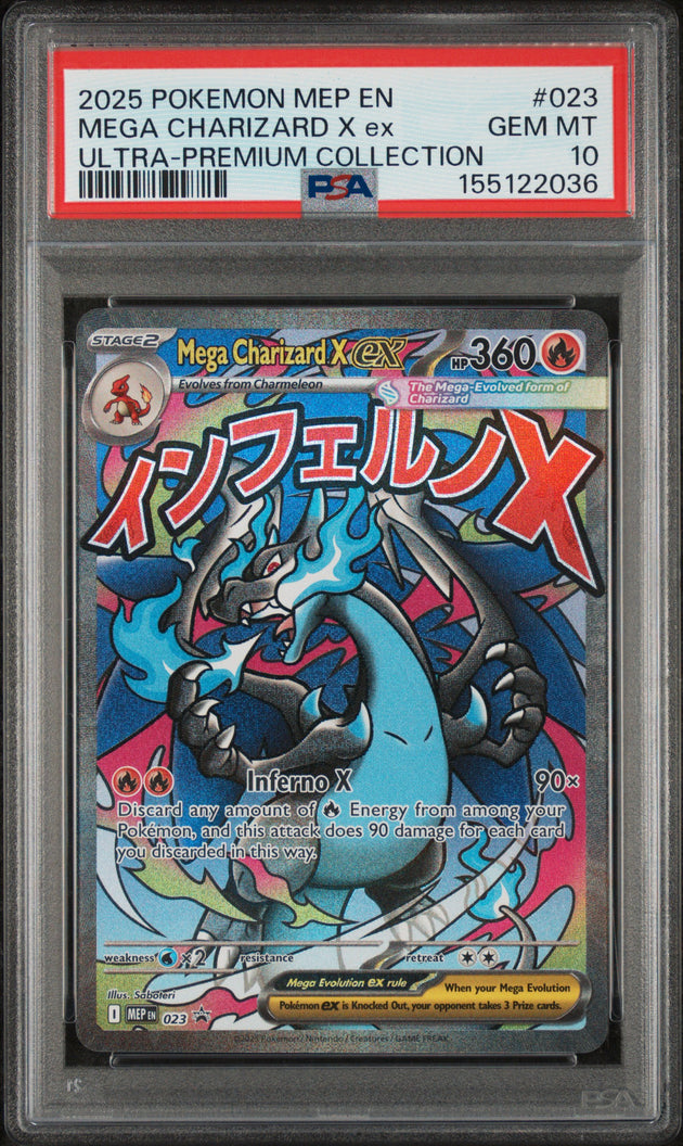 Mega Charizard X EX 023 Ultra Premium Collection Black Star Promo Pokemon PSA 10