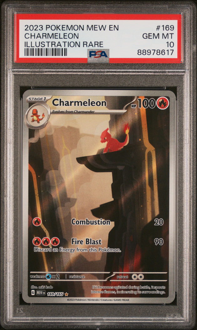 Charmeleon 169/165 Illustration Rare 151 Pokemon PSA 10