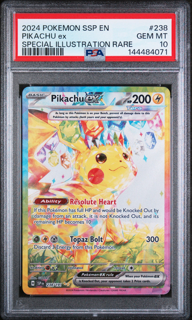 Pikachu EX 238/191 Special Illustration Rare Pokemon PSA 10