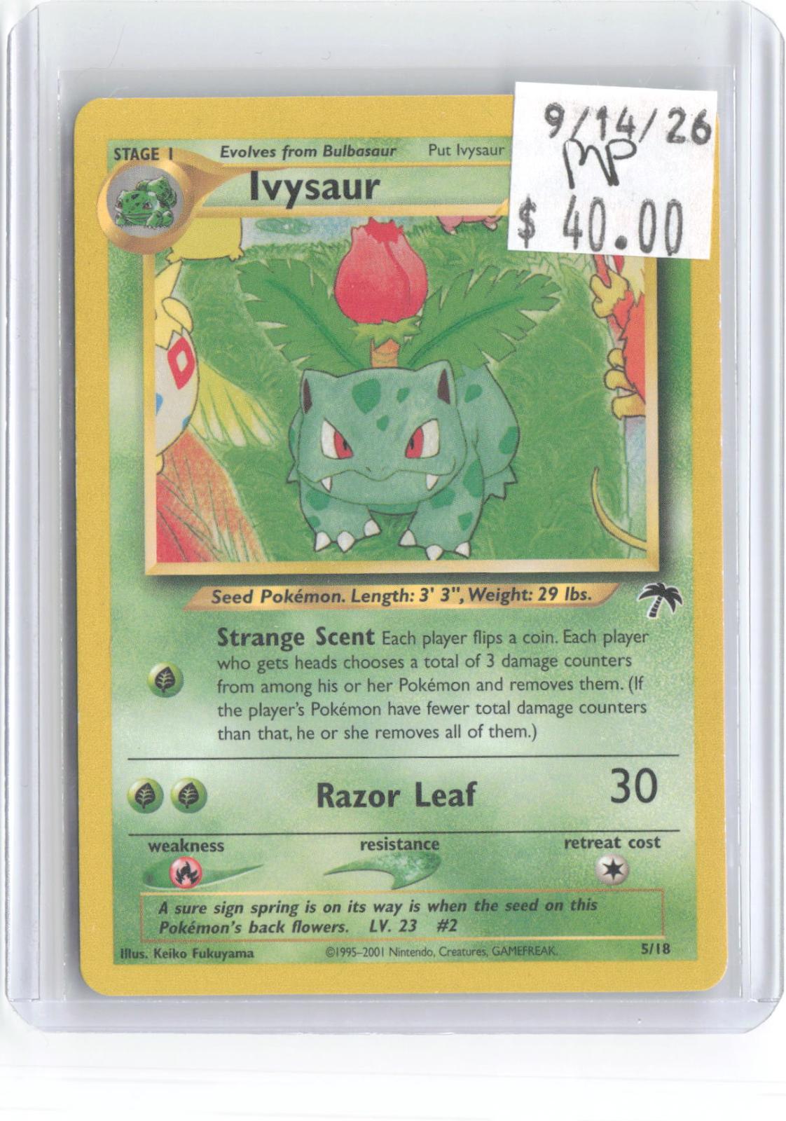 Ivysaur 5/18 Southern Islands Pokemon Moderately Played