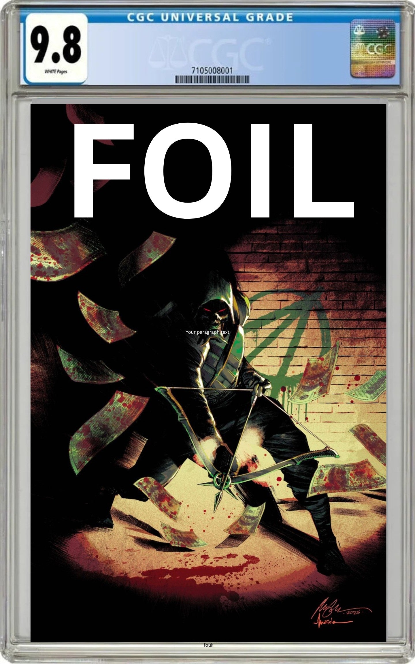 CGC 9.8 Absolute Green Arrow #1 Rafael Albuquerque FOIL Virgin Variant  (Presale 5/20/26)
