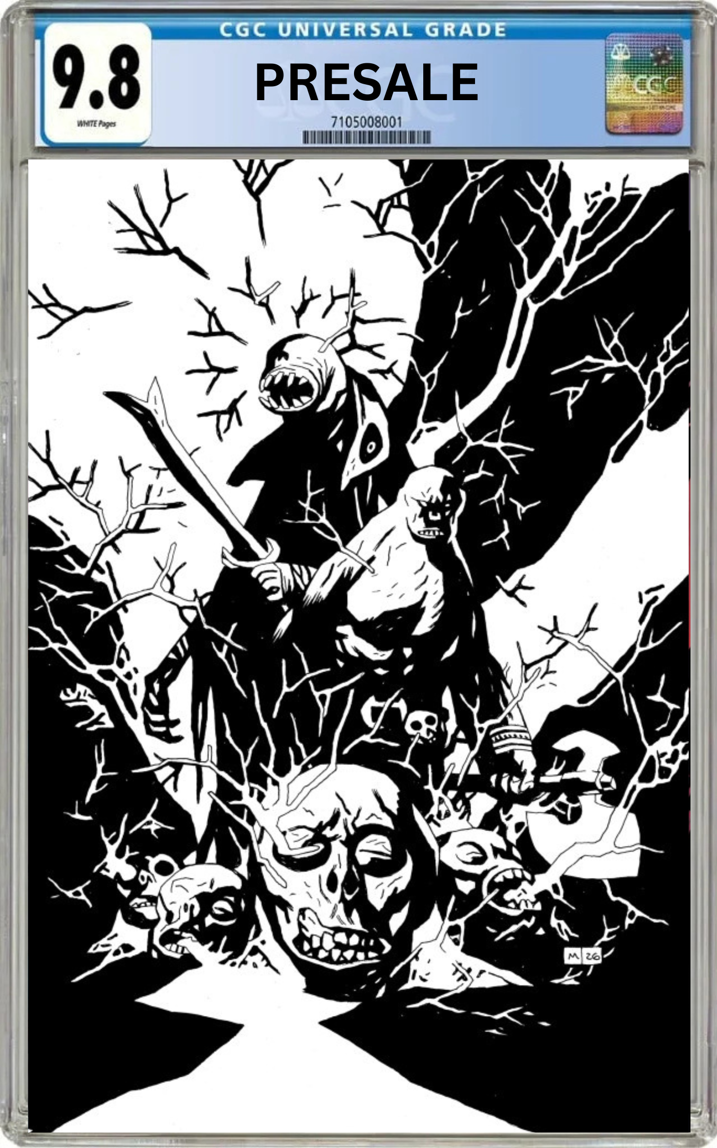 CGC 9.8 Red Roots #1 IMAGE Mike Mignola Cover I 1:50 Black & White Virgin Variant (Presale 4/29/26)