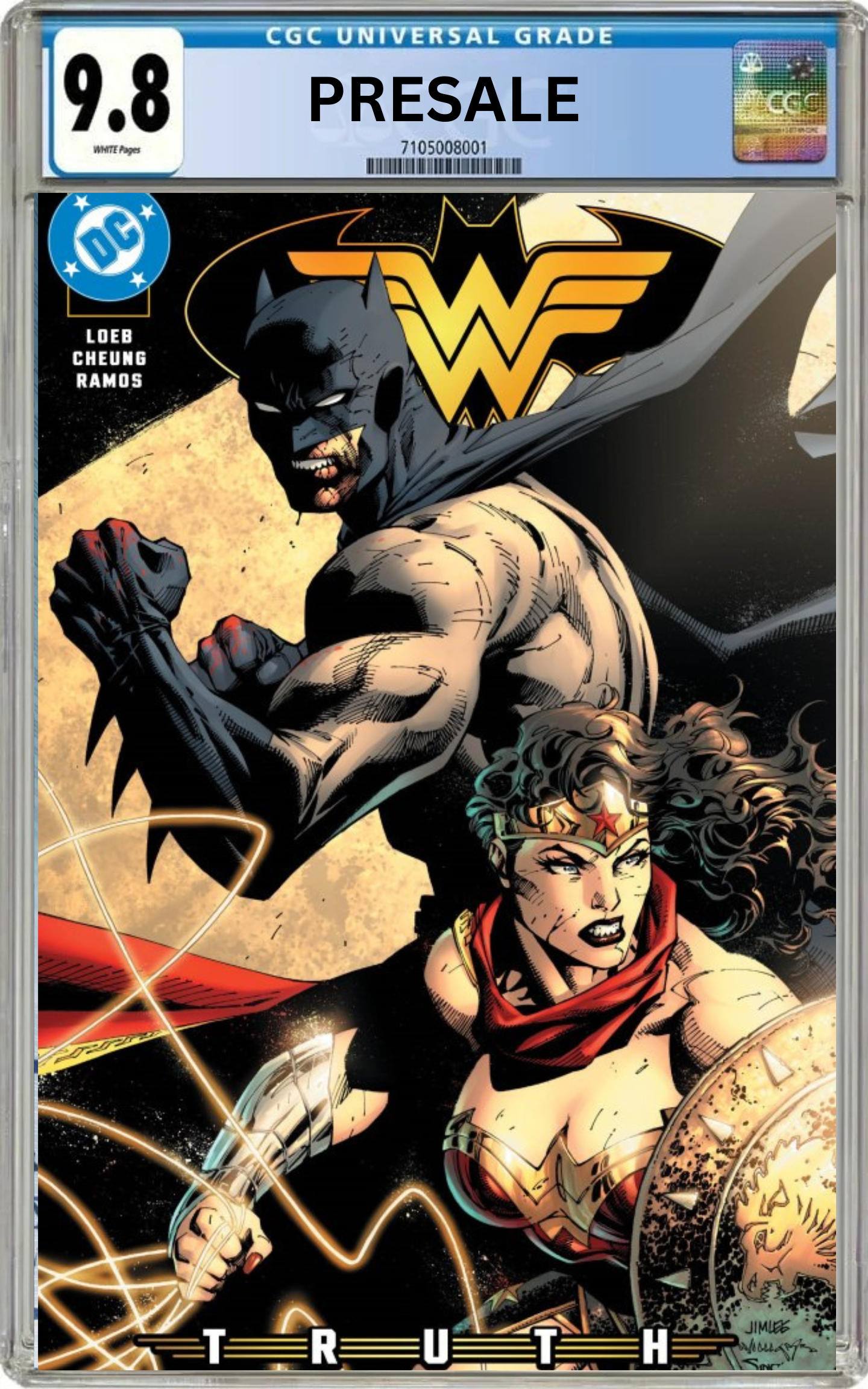 CGC 9.8 Batman/Wonder Woman: Truth #1 Jim Lee Cover B (Presale 4/29/26)