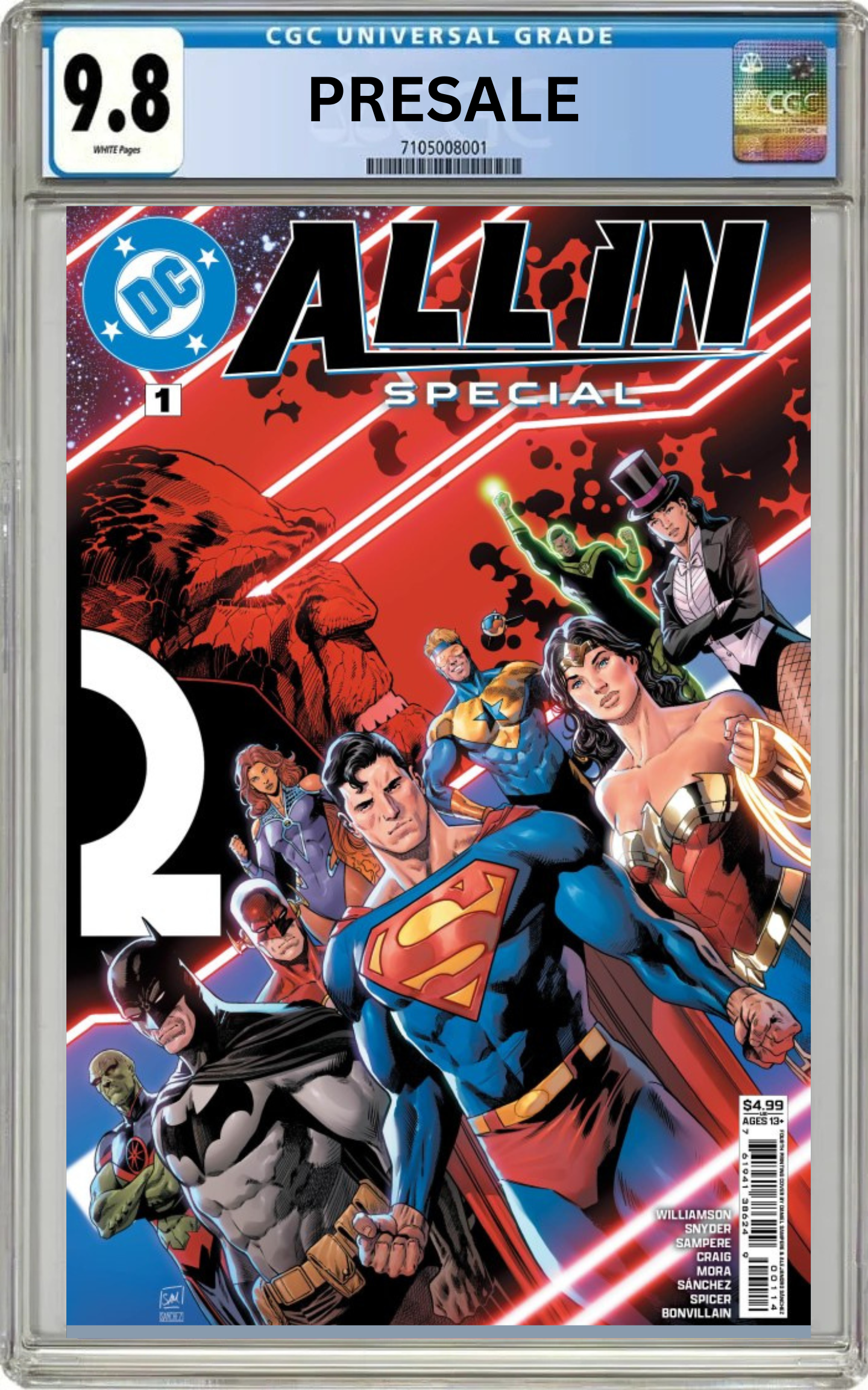 CGC 9.8 DC All In Special #1 4th printing (Presale 4/22/26)
