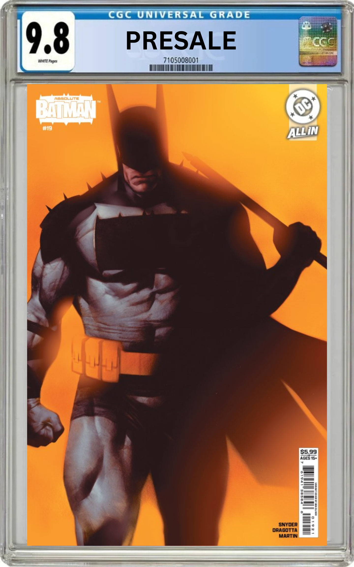 CGC 9.8 Absolute Batman #19 CVR B Ben Oliver (Presale 4/15/26)