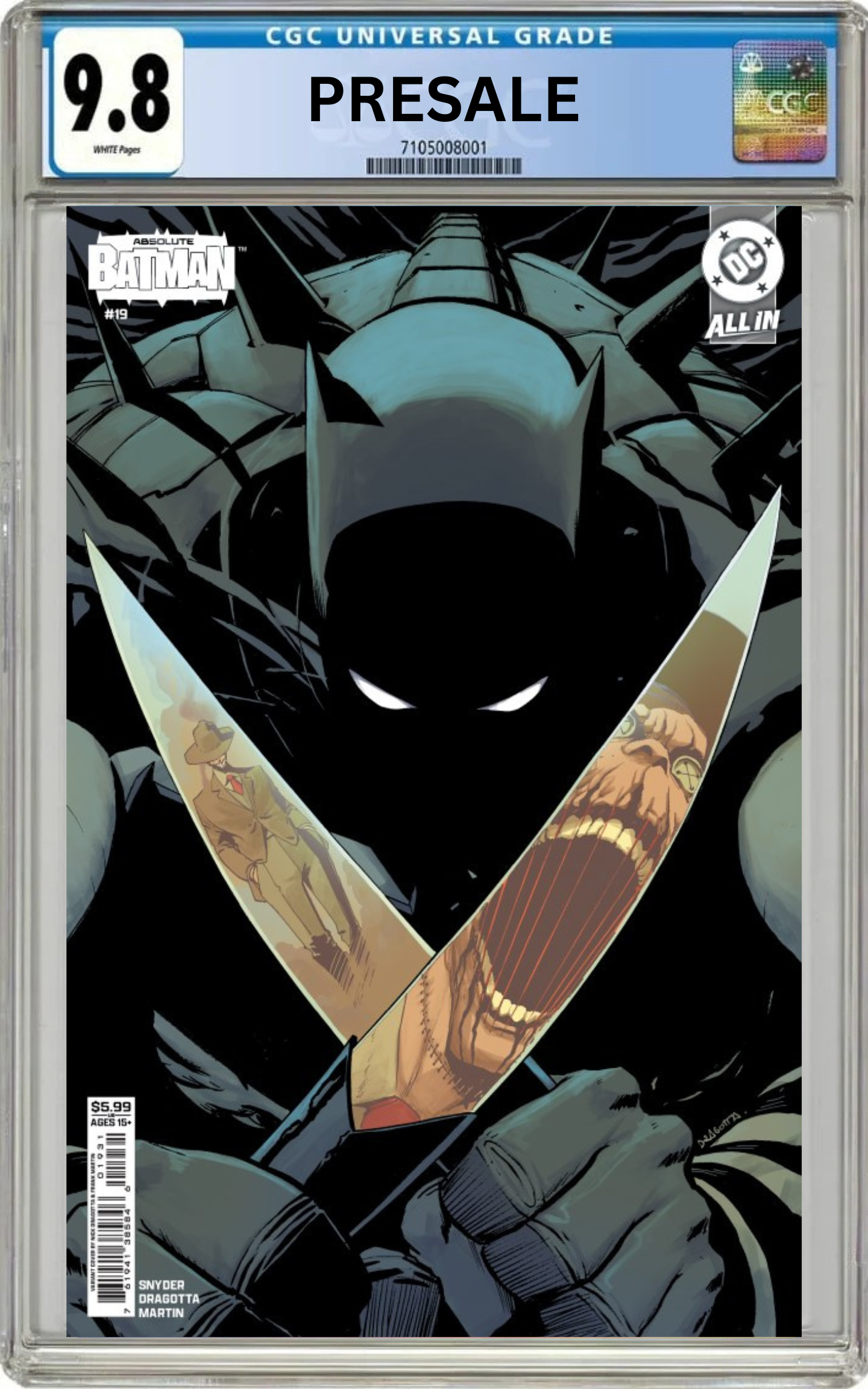 CGC 9.8 Absolute Batman #19 CVR C Nick Dragotta (Presale 4/15/26)