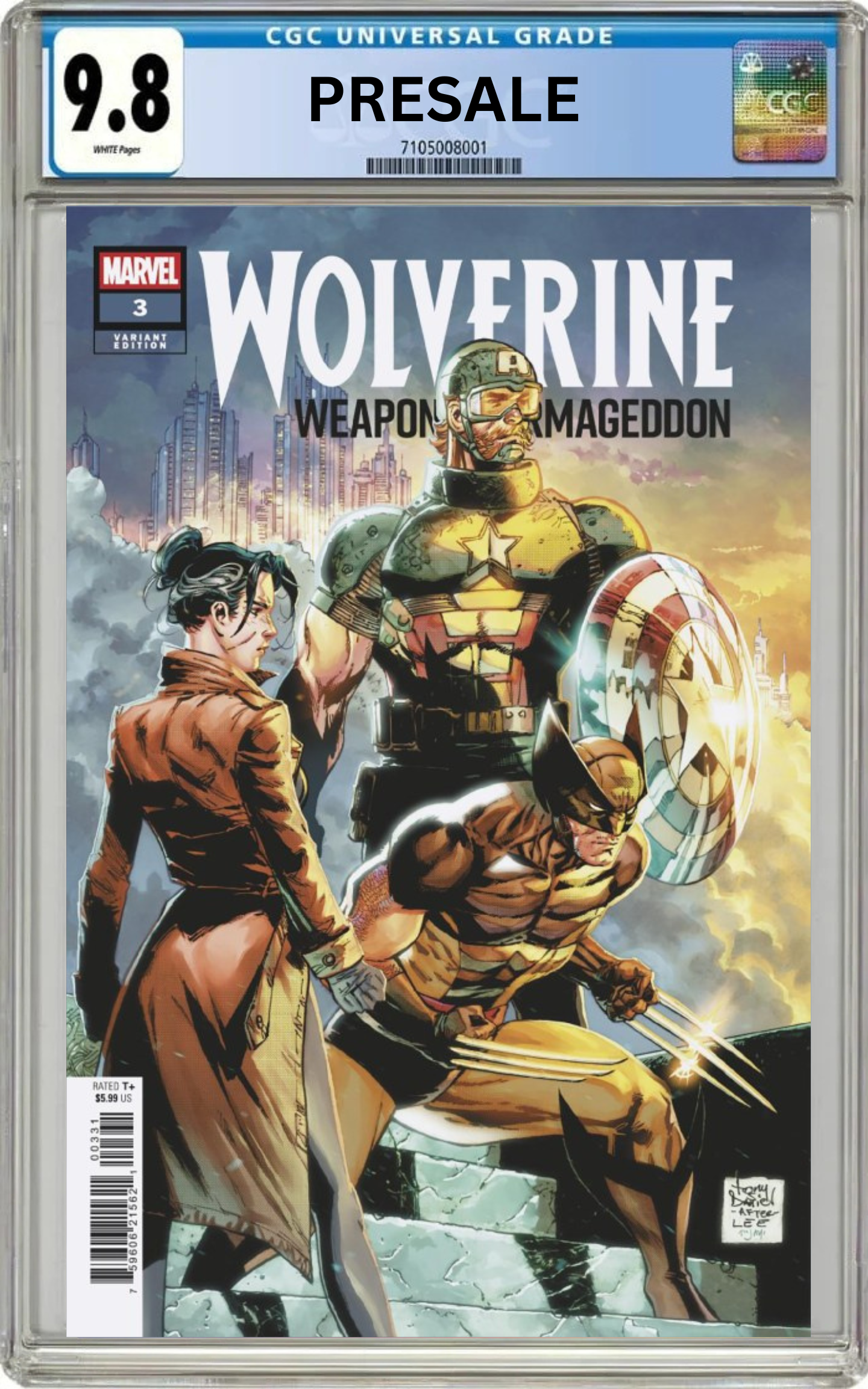 CGC 9.8 Weapons of Armageddon #3 Tony Daniel Variant (Presale 4/29/26)