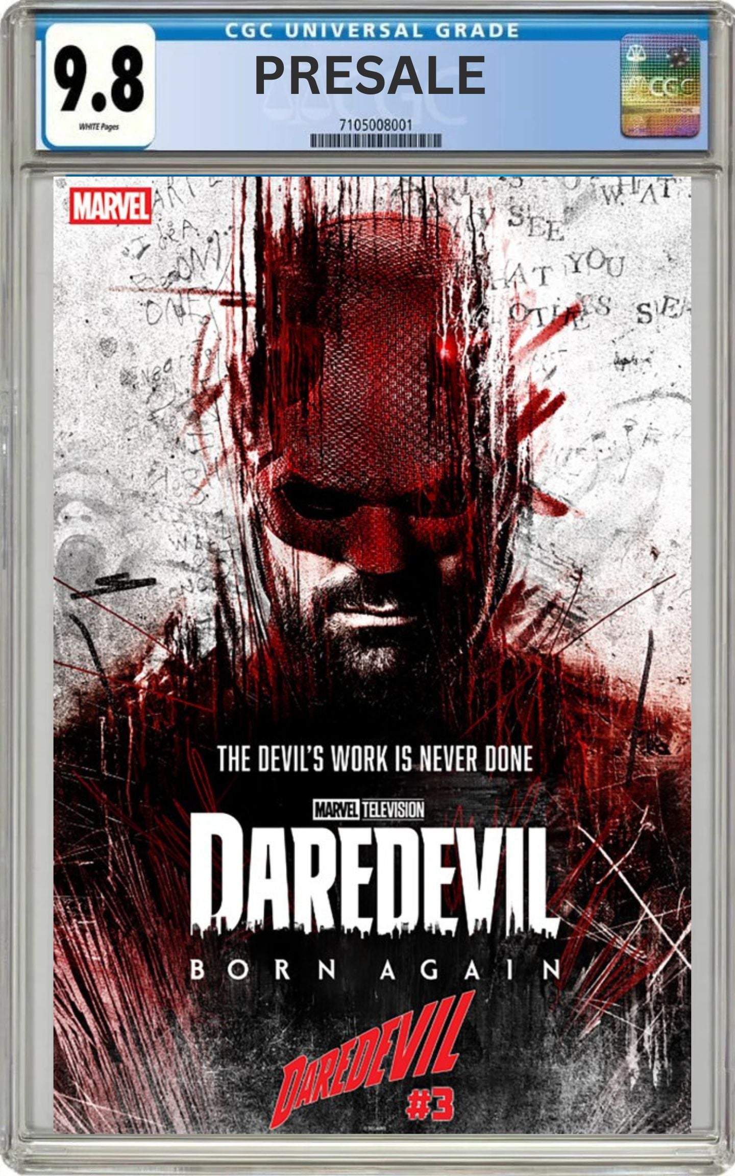CGC 9.8 Daredevil #3 Marvel Television Variant (Pre-Sale 6/10/26)