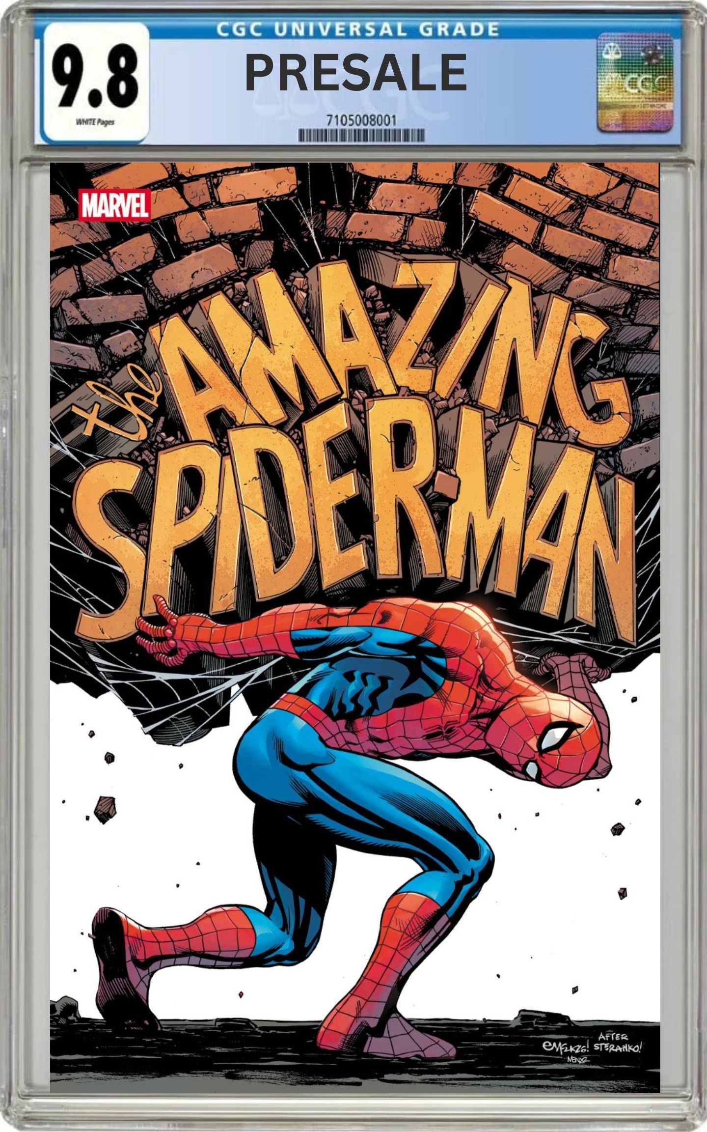 CGC 9.8 The Amazing Spider-Man #33 (Legacy #997) Cover A Ed McGuinness (Pre-Sale 7/22/26)