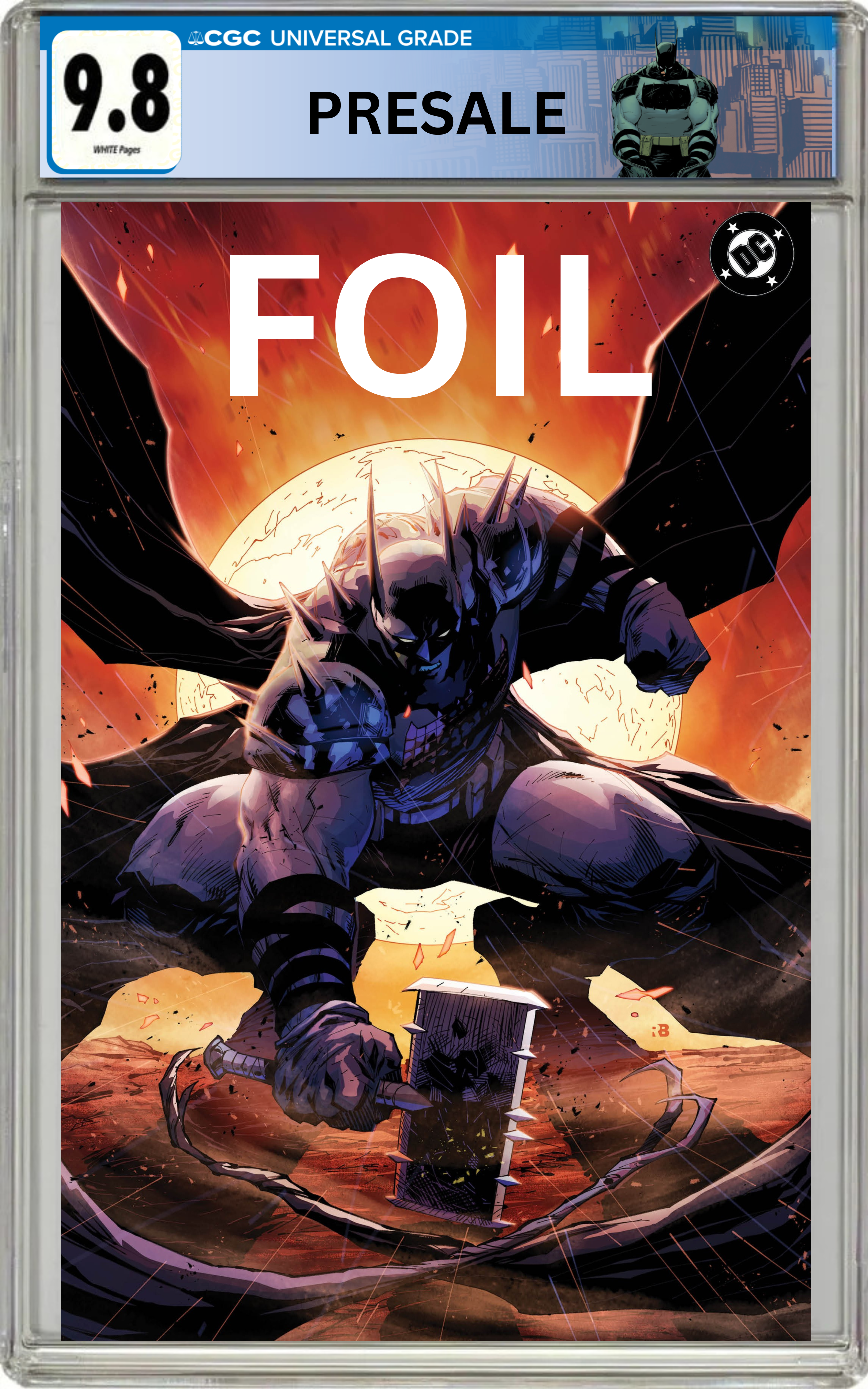 CGC 9.8 Foil with custom label