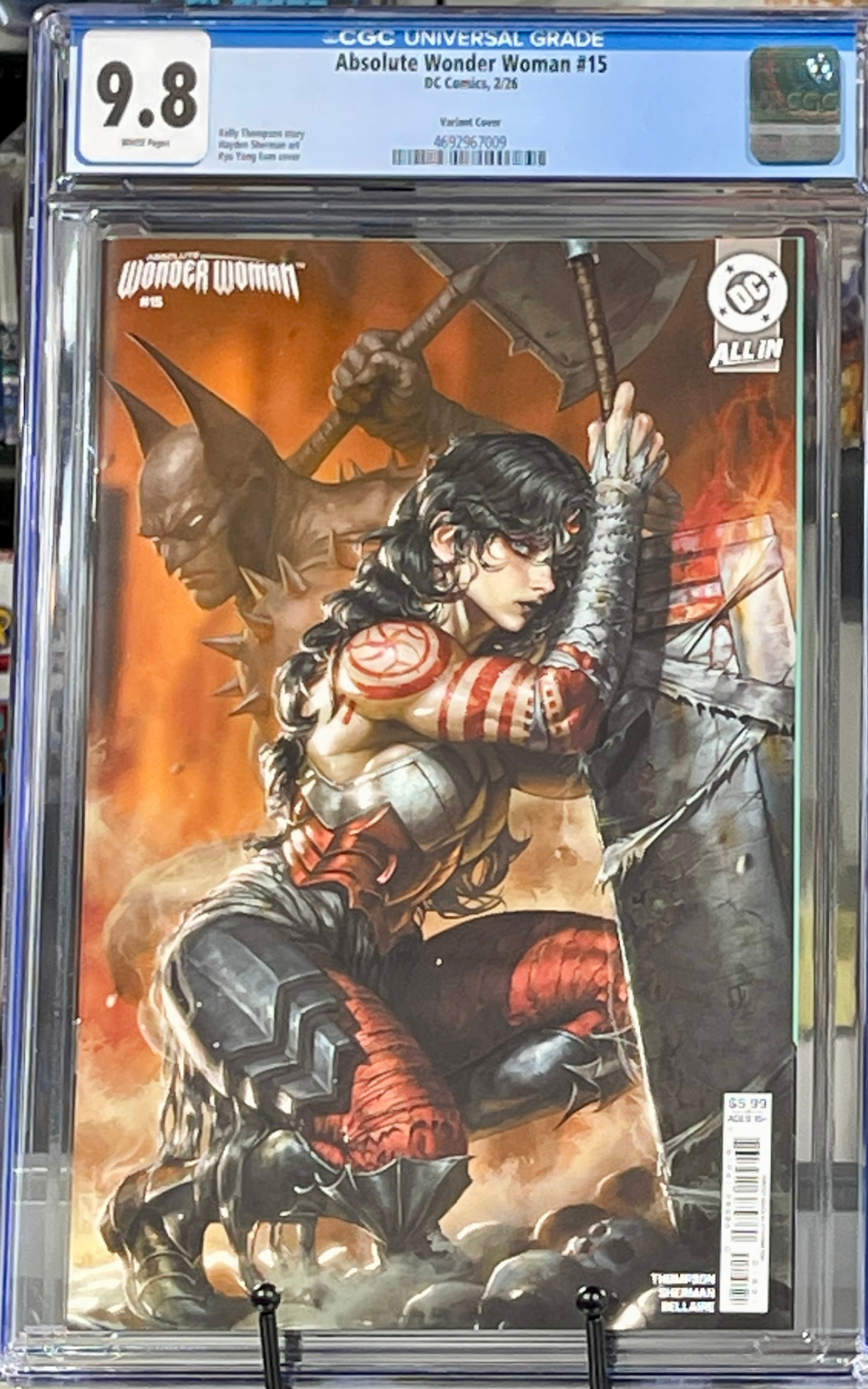 CGC 9.8 Absolute Wonder Woman #15 EOM KyuYong Eom Trade Dress Variant Cover