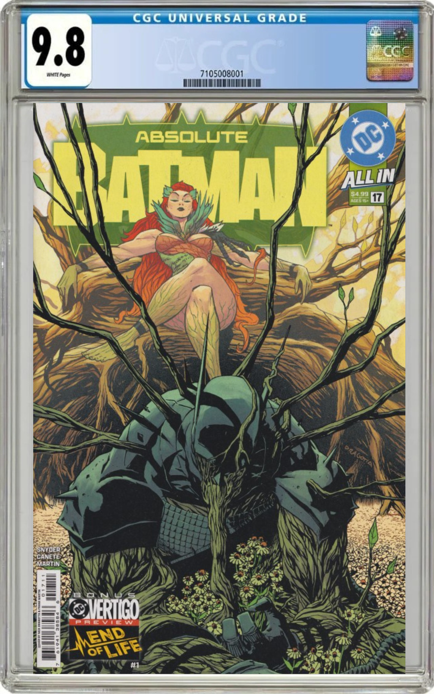 CGC 9.8 Absolute Batman #17 Cover A DRAGOTTA SNYDER